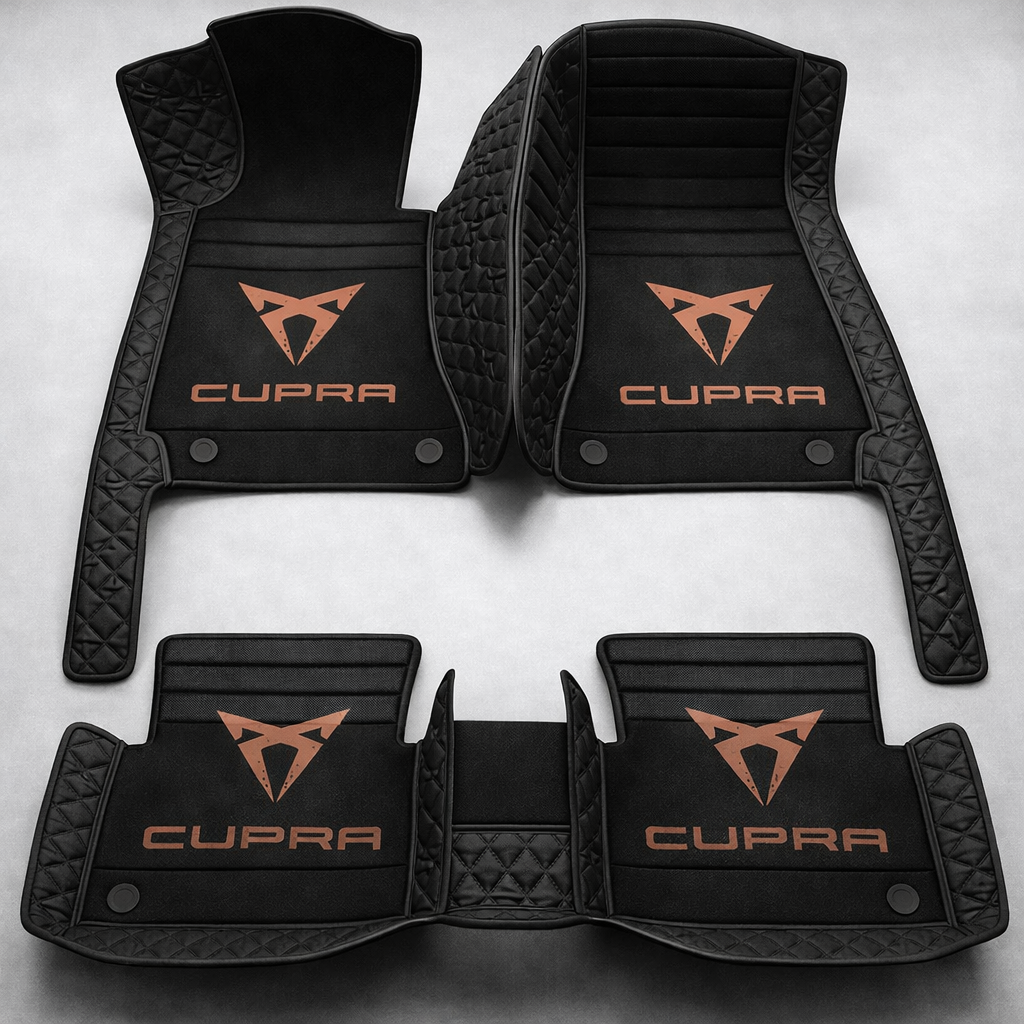 Set de covorașe auto premium, finisaj din piele – curățenie și eleganță în fiecare zi