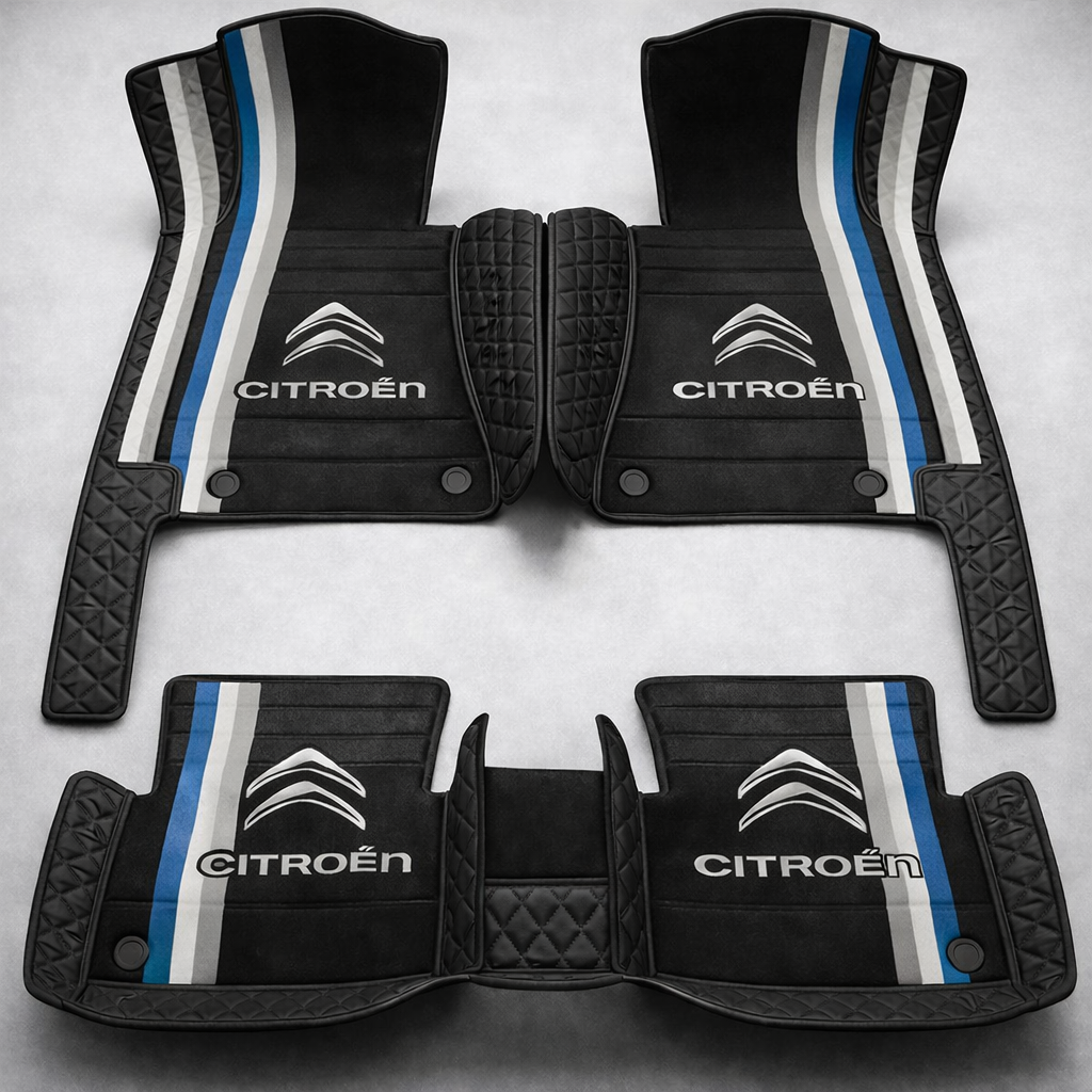 Set de covorașe auto premium, finisaj din piele – curățenie și eleganță în fiecare zi