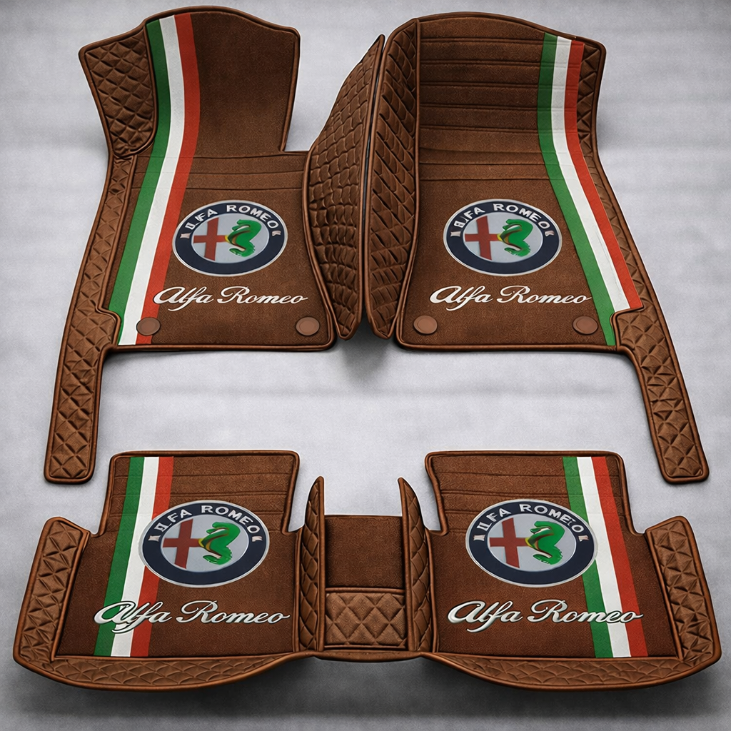 Set de covorașe auto premium, finisaj din piele – curățenie și eleganță în fiecare zi