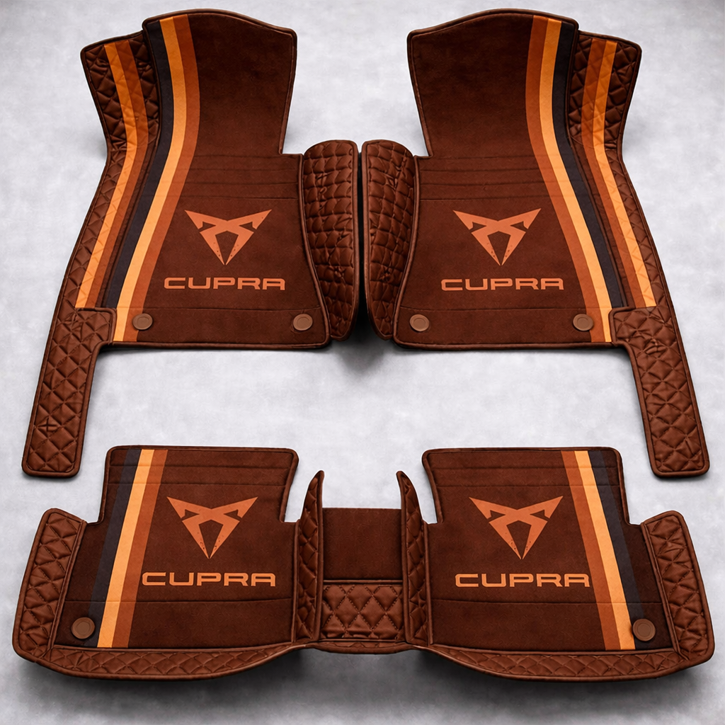 Set de covorașe auto premium, finisaj din piele – curățenie și eleganță în fiecare zi