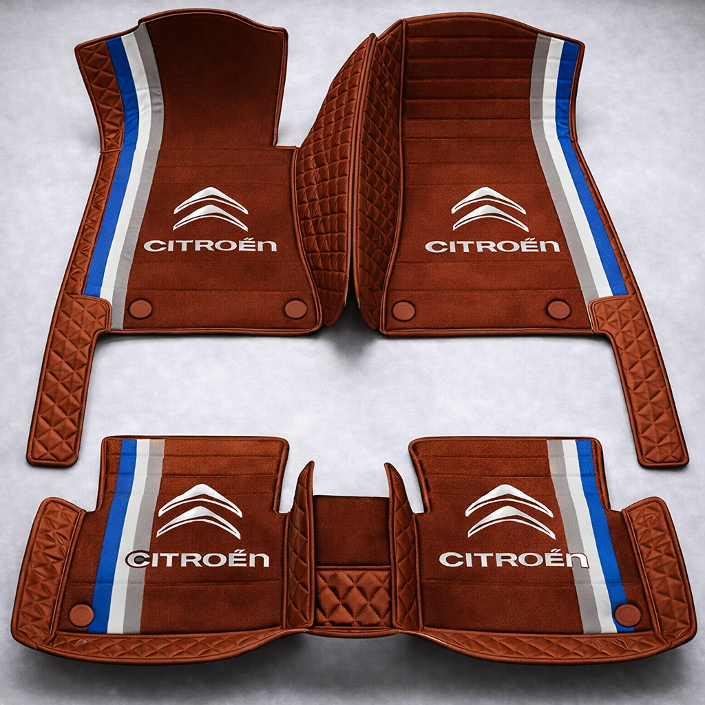 Set de covorașe auto premium, finisaj din piele – curățenie și eleganță în fiecare zi